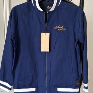 Scotch & Soda Kids Blue Puffer Jacket